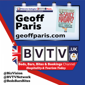 More Sauce Madam?-The adventures of a Hotel Manager author Geoff Paris on BVTV trilogy