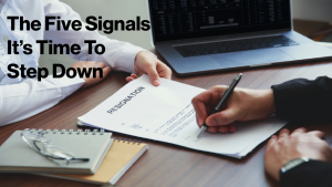 5 signals it's time to step down as leader in Blue Sky Brief at bvtvglobal.com