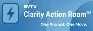 One Leadership Prompt. Once Action. all from Clarity action Room short at www.bvtvglobal.com/clarity-action-room/